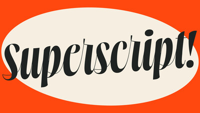 Positype による Superscript
