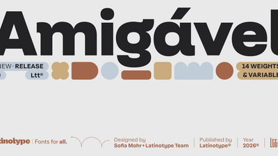  Amigavel par Latinotype