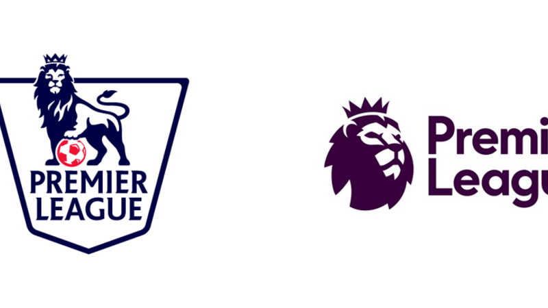 Premier League logo before and after Premier League logo before and after