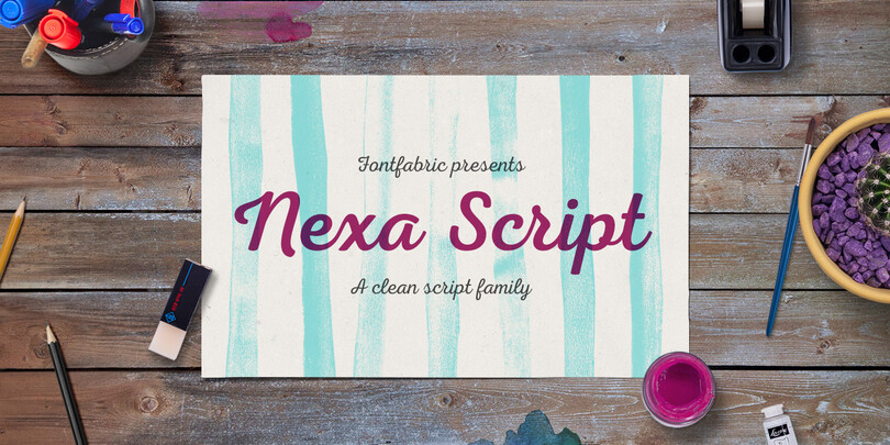 Œuvre d'art présentant Nexa Script. Œuvre d'art présentant Nexa Script.