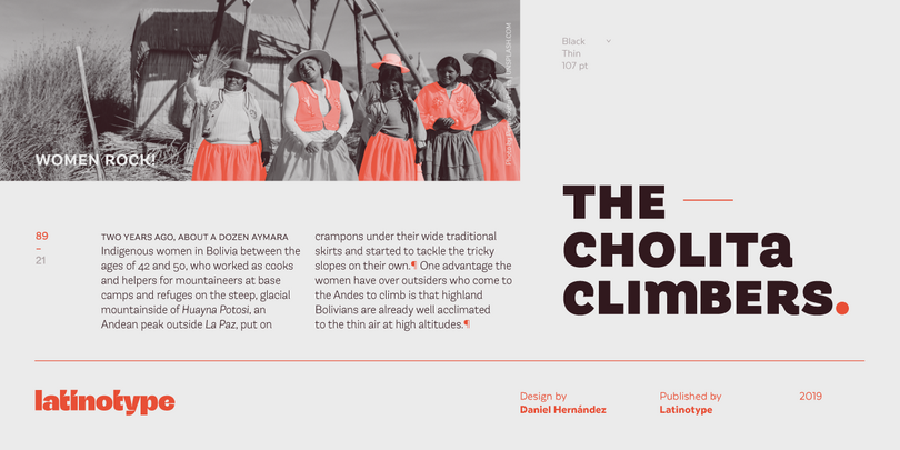 Andes Neue by Latinotype Andes Neue by Latinotype