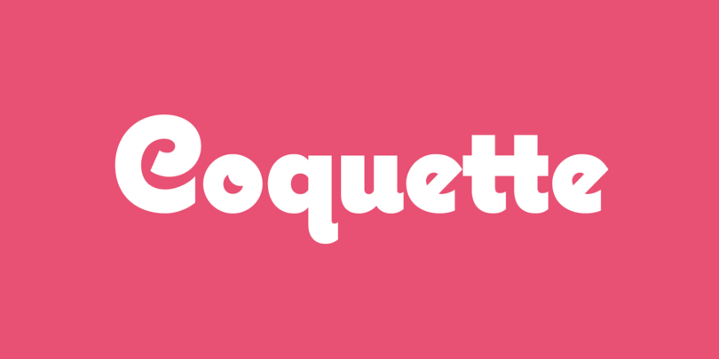 Artwork showcasing Coquette by Mark Simonson Artwork showcasing Coquette by Mark Simonson