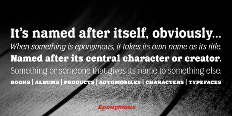 Eponymous