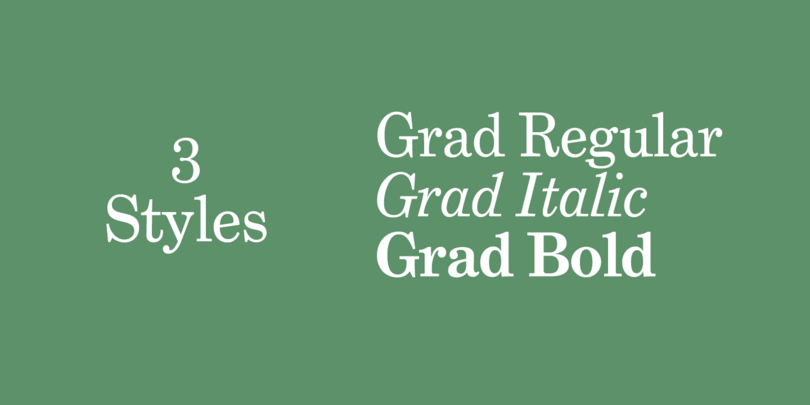 Grad by Mark Simonson Grad by Mark Simonson